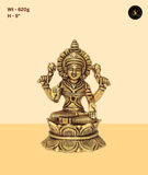 Ornate Brass Laxmi Idol