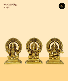 Timeless Ganesh Lakshmi Saraswati Idol