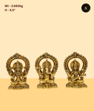 Blessed Ganesh Lakshmi Saraswati Statue