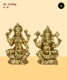 Majestic Ganesh Lakshmi Murti
