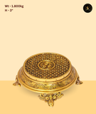 Premium Heavy Brass Pooja Chowki