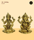 Opulent Ganesh Lakshmi Murti
