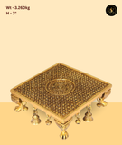 Traditional Brass Idol Stand Chowki