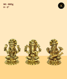 Blessed Ganesh Lakshmi Saraswati Idol