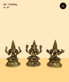 Serene Ganesh Lakshmi Frame Idol