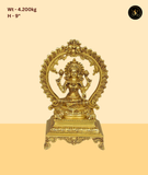 Sitting Brass Laxmi Idol