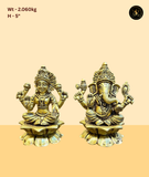 Spiritual Ganesh Lakshmi Saraswati Idol