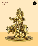 Krishna Govinda with Cow