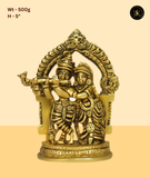 Radha Krishna with Temple Arch