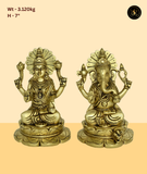 Devotional Ganesh Lakshmi Murti