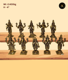 Solid Brass Dashavtar Idol Vishnu 10 Avatars