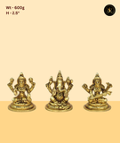 Traditional Ganesh Lakshmi Saraswati Statue