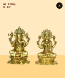 Traditional Ganesh Lakshmi Statue