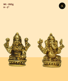 Divine Ganesh Lakshmi Oval Murti