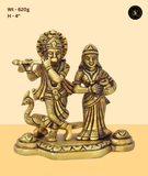 Radha Krishna with Peacock