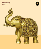 Premium Brass Kalash with Elephant Design