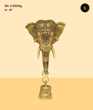 Antique Brass Ganesh Head Idol