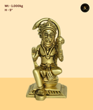 Peaceful Sitting Hanuman Idol