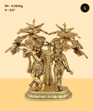 Radha Krishna Under Banana Tree