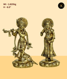 Ornate Temple Medium Krishna Idol