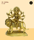 Golden Sherawali Mata Statue