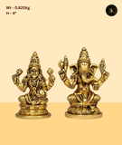 Sacred Ganesh Lakshmi Saraswati Idol