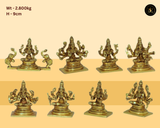 Premium Ashta Lakshmi Murti Set – Sacred Eight Goddess Statue Collection