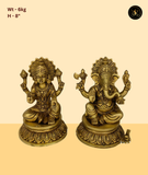 Traditional Ganesh Lakshmi Saraswati Idol