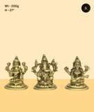 Majestic Ganesh Lakshmi Saraswati Murti