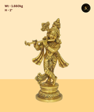 Temple Elegant Standing Krishna Idol