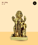 Solid Brass Dattatreya Idol for Home Temple
