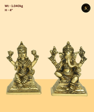 Celestial Ganesh Lakshmi Saraswati Statue