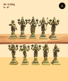 Brass Dashavtar Framed Display