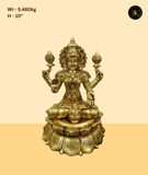 Standing Brass Laxmi Idol