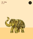 Brass Kalash with Elephant Wall Decor