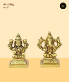 Graceful Ganesh Lakshmi Idol