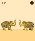 Antique Brass Kalash with Elephant